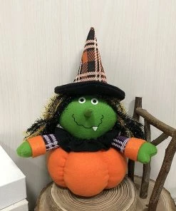 Online American Store Halloween Decorations Halloween Witch Pumpkin Cat Decoration Home Ornament Plush Stuffed Doll Toys Decoration Gift Wholesale&Dropshipping