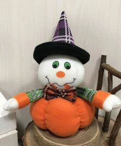 Online American Store Halloween Decorations Halloween Witch Pumpkin Cat Decoration Home Ornament Plush Stuffed Doll Toys Decoration Gift Wholesale&Dropshipping