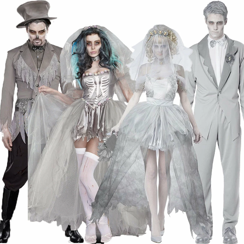 The American Store Halloween Cosplay Vampire Couple Uniform Dead Beauty Ghost Bride Costume Corpse Bridal Costumes Ghost Dress Couple Halloween Costume 8 The American Store Halloween Cosplay Vampire Couple Uniform Dead Beauty Ghost Bride Costume Corpse Bridal Costumes Ghost Dress Couple Halloween Costume