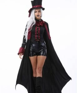 Jie's Store Halloween Costume Adult Men Women Couple Vampire Costume Masquerade Cosplay Stage Costume Devil Costume Zombie Ghost Dress Couple Halloween Costume