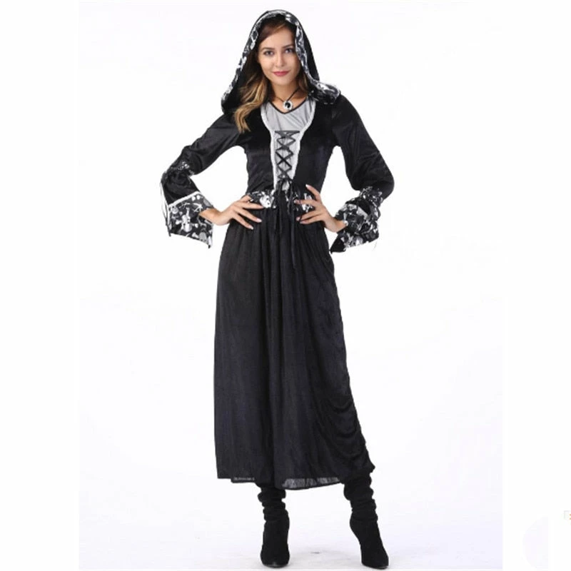 Online American Store Halloween Grim Reaper Costume For Man Women Black Wizard Witch Ghost Couple Cosplay Clothing Scary Day Dead Costumes For Couple 5 Online American Store Halloween Grim Reaper Costume For Man Women Black Wizard Witch Ghost Couple Cosplay Clothing Scary Day Dead Costumes For Couple