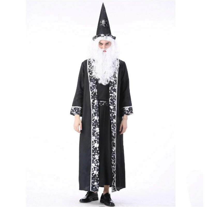 Online American Store Halloween Grim Reaper Costume For Man Women Black Wizard Witch Ghost Couple Cosplay Clothing Scary Day Dead Costumes For Couple 4 Online American Store Halloween Grim Reaper Costume For Man Women Black Wizard Witch Ghost Couple Cosplay Clothing Scary Day Dead Costumes For Couple