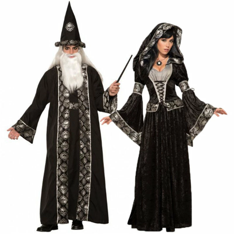 Online American Store Halloween Grim Reaper Costume For Man Women Black Wizard Witch Ghost Couple Cosplay Clothing Scary Day Dead Costumes For Couple 3 Online American Store Halloween Grim Reaper Costume For Man Women Black Wizard Witch Ghost Couple Cosplay Clothing Scary Day Dead Costumes For Couple
