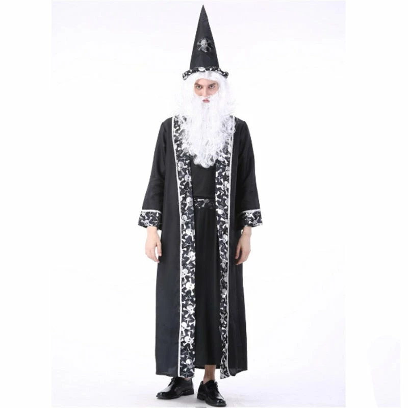 Online American Store Halloween Grim Reaper Costume For Man Women Black Wizard Witch Ghost Couple Cosplay Clothing Scary Day Dead Costumes For Couple 6 Online American Store Halloween Grim Reaper Costume For Man Women Black Wizard Witch Ghost Couple Cosplay Clothing Scary Day Dead Costumes For Couple