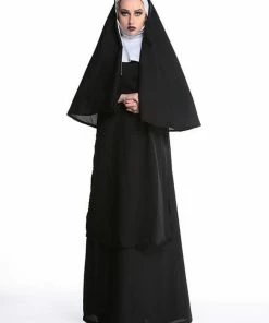 Affordable Store Halloween Male Priest Nuns Cosplay Costume Couple Cosplay Priest Clothing Repair Women's Stage Clothing