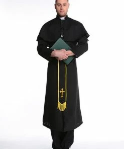 Affordable Store Halloween Male Priest Nuns Cosplay Costume Couple Cosplay Priest Clothing Repair Women's Stage Clothing