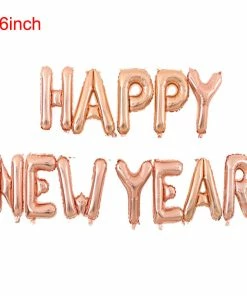 The American Store Happy New Year 2019 Number Letter Foil Balloons Champagne Wine Glass Cup Gold Pink Xmas Eve Party Supplies Helium Balon Set New Year Collection