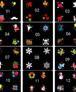 Online American Store Laser Christmas Lights High Definition Christmas/Halloween Laser Projector 12 Patterns Snowflake Laser Shower Christmas Lights Outdoor Star Projector