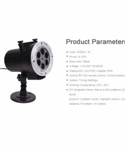 Online American Store Laser Christmas Lights High Definition Christmas/Halloween Laser Projector 12 Patterns Snowflake Laser Shower Christmas Lights Outdoor Star Projector