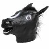 Online American Store Halloween Mask Horse Mask Halloween Horse Head Mask Latex Creepy Animal Costume Theater Prank Crazy Party Halloween Decor 330gE