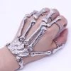 Show Lifestyle Store Hot Sales Halloween Props Gift Fun Nightclub Party Punk Finger Bracelet Gothic Skull Skeleton Bone Hand Finger Bracelet
