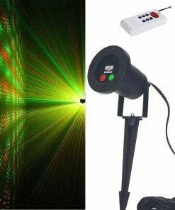 The American Store IP44 Waterproof Christmas Lights RG Static Twinkle Outdoor Christmas Laser Lights Projector Decorations For Home With Remote Laser Christmas Lights