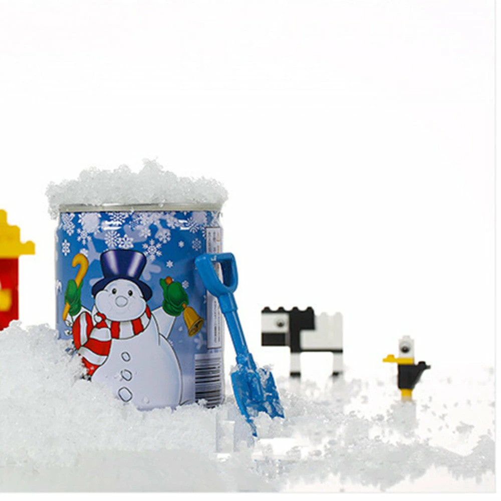 ILH Store Instant Xmas Magic Snow Powder Reusable Artificial Christmas Decoration Cans Snow Powder 4 ILH Store Instant Xmas Magic Snow Powder Reusable Artificial Christmas Decoration Cans Snow Powder