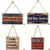 Onlineamericanstore July 4th Decorative Hanging Plate American Independence Day Living Room Wall American Decorative Hanging Plate