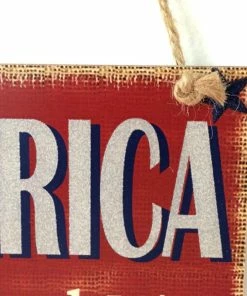 Onlineamericanstore July 4th Decorative Hanging Plate American Independence Day Living Room Wall American Decorative Hanging Plate