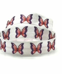 Onlineamericanstore July 4th Fireworks Owl USA Hearts Print Fold Over Elastic FOE Ribbon For Headbands Diy Sewing Decoration Accessories 10yard 15mm