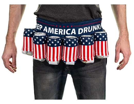 The American Store USA Americana Themed Beverage Holder Beer Belt Drink Holder Clothing Accessories 5 The American Store USA Americana Themed Beverage Holder Beer Belt Drink Holder Clothing Accessories