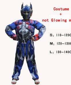 The American Store Kids Boys Cosplay Movie Muscle Optimus Prime Costumes Boys Bumblebee Superhero Body Suits For Carnival Halloween Costumes Party