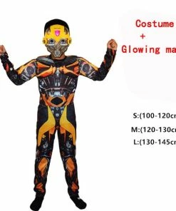 The American Store Kids Boys Cosplay Movie Muscle Optimus Prime Costumes Boys Bumblebee Superhero Body Suits For Carnival Halloween Costumes Party