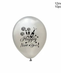 Online American Store New Year Collection Happy New Year Balloons Photobooth Props Funny Mustache Happy 2019 New Year Eve Photo Booth Props Christmas Decorations