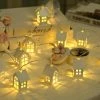 Pet Top Quality Store LED Christmas Tree House Fairy Style Led Light Chain Wedding Christmas Garland New Year Christmas Decorations For Home