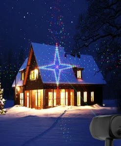 Online American Store Laser Christmas Lights Red Green Blue Moving RGB 20 Patterns Projector IP65 Outdoor RF Remote For Xmas Holiday Garden Decoration