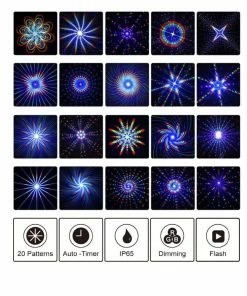 Online American Store Laser Christmas Lights Red Green Blue Moving RGB 20 Patterns Projector IP65 Outdoor RF Remote For Xmas Holiday Garden Decoration