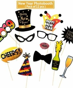 The American Store New Year Collection Lincaier 2019 Happy New Year Gold Foil Balloons Eve Party Decor 2018 Merry Christmas Decorations For Home Ornaments Santa Claus