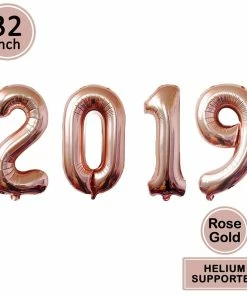 The American Store New Year Collection Lincaier 2019 Happy New Year Gold Foil Balloons Eve Party Decor 2018 Merry Christmas Decorations For Home Ornaments Santa Claus