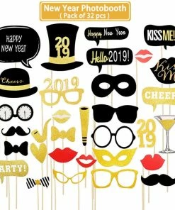 The American Store New Year Collection Lincaier 2019 Happy New Year Gold Foil Balloons Eve Party Decor 2018 Merry Christmas Decorations For Home Ornaments Santa Claus