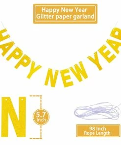 The American Store New Year Collection Lincaier 2019 Happy New Year Gold Foil Balloons Eve Party Decor 2018 Merry Christmas Decorations For Home Ornaments Santa Claus