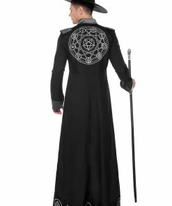 TALOCO Store MOONIGHT Halloween Couples Costumes Gothic Wizard Costume European Religious Men Priest Uniform Fancy Cosplay Costume For