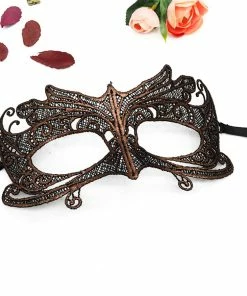 Party Sunny Masquerade Gold Purple Blue Lace Mask Halloween Cutout Prom Party Mask Accessories Sexy Eye Face Mask Venetian Masks Party Favor