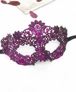 Party Sunny Masquerade Gold Purple Blue Lace Mask Halloween Cutout Prom Party Mask Accessories Sexy Eye Face Mask Venetian Masks Party Favor
