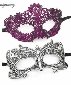 Party Sunny Masquerade Gold Purple Blue Lace Mask Halloween Cutout Prom Party Mask Accessories Sexy Eye Face Mask Venetian Masks Party Favor