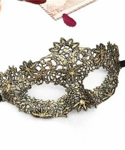 Party Sunny Masquerade Gold Purple Blue Lace Mask Halloween Cutout Prom Party Mask Accessories Sexy Eye Face Mask Venetian Masks Party Favor