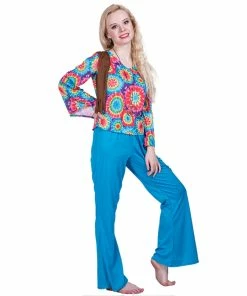 Online American Store Men 70s Retro Hippie Peace And Love Cosplay Adult Halloween Costume Kids Carnival Party Women Family Group Fancy Dress Couples