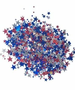 Onlineamericanstore Patriotic Theme Party Supplies Metalic Sprinkles Star USA 4th Of July Table Confetti Scatter Party Decoration