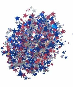 Onlineamericanstore Patriotic Theme Party Supplies Metalic Sprinkles Star USA 4th Of July Table Confetti Scatter Party Decoration