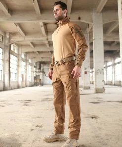 AichAngeI Official Store Military Uniforms Multicam Camouflage Tropic Frog Suits MTP Trainning G3 Suits Men US Army Airsoft Combat Shirt + Cargo Pants