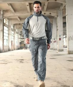 AichAngeI Official Store Military Uniforms Multicam Camouflage Tropic Frog Suits MTP Trainning G3 Suits Men US Army Airsoft Combat Shirt + Cargo Pants