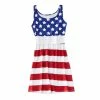 Upupup! Store Mommy＆me Baby Girl Family Summer Sleeveless Stripe Print 4th Of July Dress Girls Dress Cute For Birthday Party Princess Dress Gg