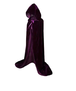 Shop4496038 Store Halloween Costumes For Women Men Fancy Cloak Velvet Hooded Adult Witch Long Purple Green Red Black Halloween Cloaks Hood Capes