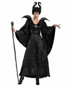Onsale24h Store Movie Maleficent Costume Evil Witch Cosplay Outfit Halloween Fantasia Party Fancy Dress