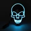 KKi Comfortable Life Store Halloween Mask Neon Mask LED Light Up Party Glowing EL Wire Woven Skull Shape Halloween Light Up Mask Carnival Masquerade Cosplay Costume Props