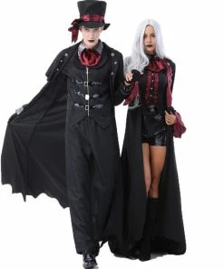 The American Store Couple Halloween Costume New Adult Vampire Costumes Women Mens Halloween Party Vampiro Couple Movie Cosplay Fancy Outfit Clothing Dresses 13 The American Store Couple Halloween Costume New Adult Vampire Costumes Women Mens Halloween Party Vampiro Couple Movie Cosplay Fancy Outfit Clothing Dresses