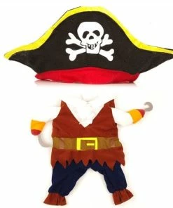 Myeasylife Store Halloween Pets Accessories New Arrival Funny Pet Clothes Cosplay Pirate Dog Cat Halloween Party Cute Costume Clothing Comfort For Small Medium Dog #254925