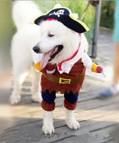 Myeasylife Store Halloween Pets Accessories New Arrival Funny Pet Clothes Cosplay Pirate Dog Cat Halloween Party Cute Costume Clothing Comfort For Small Medium Dog #254925