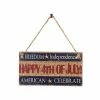 The American Store Patriotic Theme Party Supplies New Creative American 4th Of July Independence Day Wooden Plaque Sign God Bless USA Wall Hanging Wood Decoration