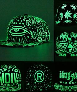 Evrfelan Official Store New Fashion Fluorescence Baseball Cap Women Men Snapback Caps Luminous Gorras Sport Casquette Hip Hop Cap Hat Drop Shipping